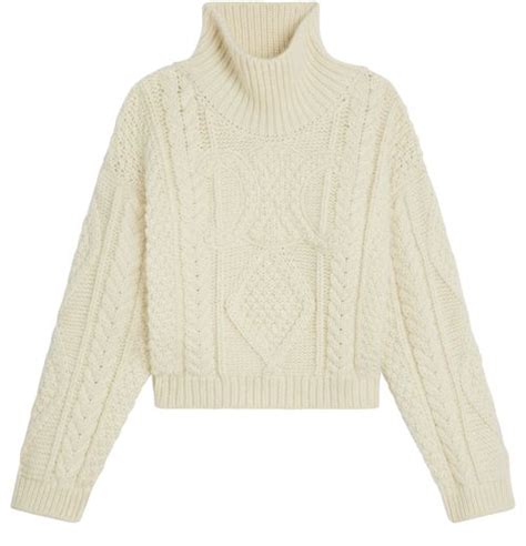 HIGH NECK SWEATER IN ARAN ALPACA WOOL 